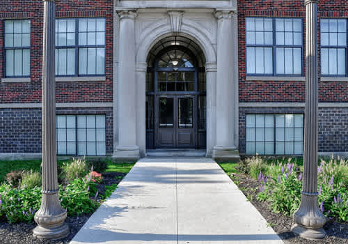 Nelsonville School Commons property