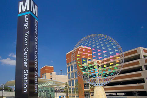Largo Town Center Metro Station Located 1 Mile Away