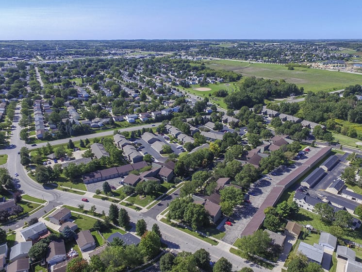 Aerial View of the Jordan Creek and Mills   Community