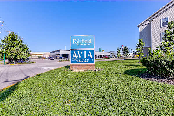 Lush Green Lawn at AVIA North Shore Apartments, Jeffersonville, IN, 47130