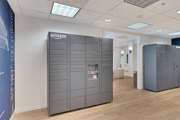 Amazon storage units at AVIA Apartments On Alpha, Dallas