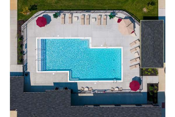 Large Swimming Pool - Aerial view