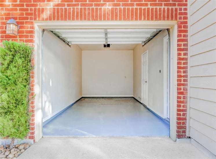 Attached garage of Saddle Brook Apartments in North Dallas, TX, For Rent. Now Leasing 1, 2 or 3 bedroom apartments.