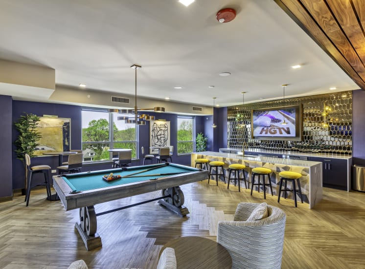 10 North Main Clubhouse  with pool table