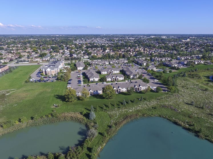 Ariel View of the Lakeside Park Community