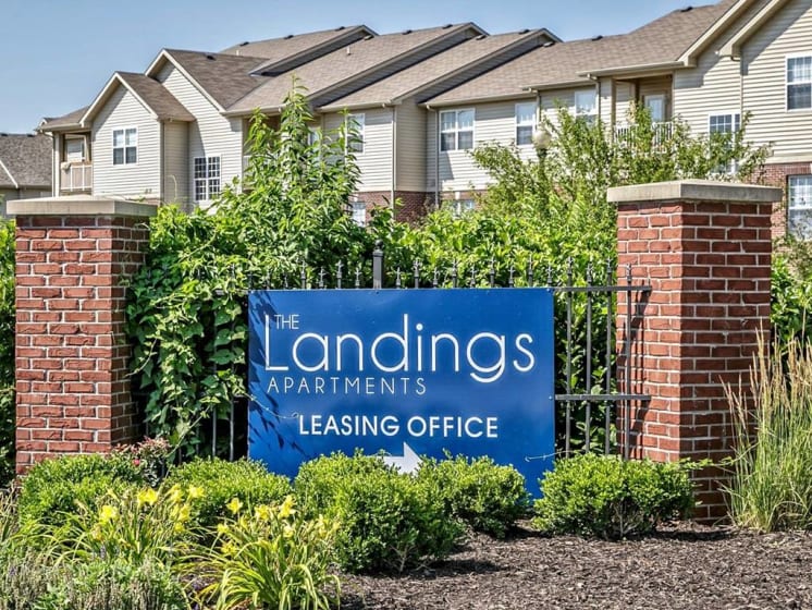 Property Signage at Landings Apartments, The, Bellevue, Nebraska