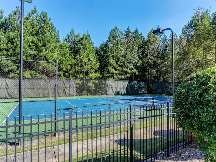 Lighted Tennis Court at Tramore Village Apartment Homes, Georgia