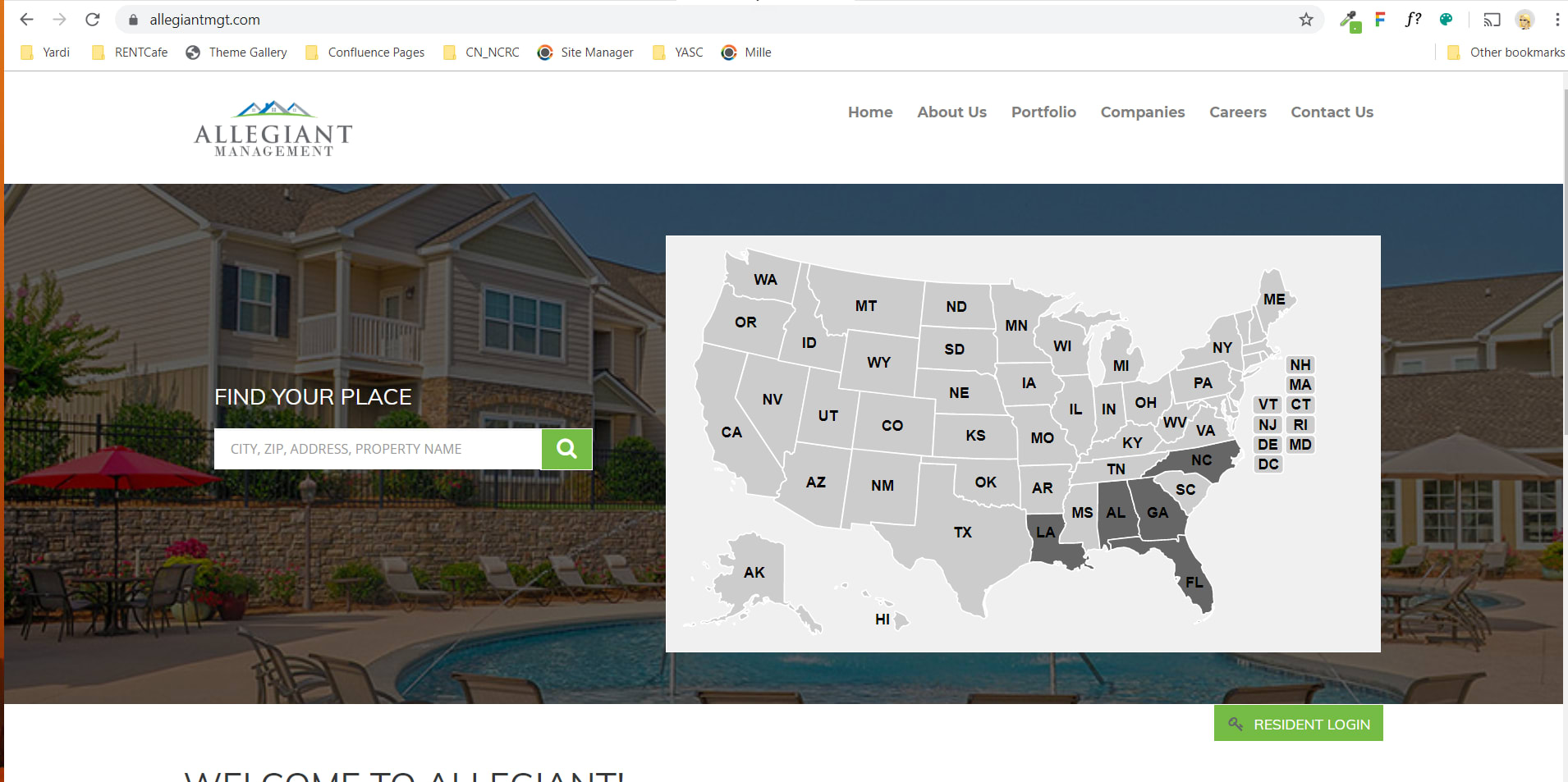 Allegiant CAS Site