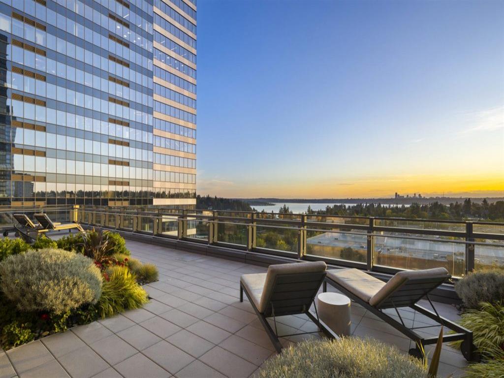 Rooftop Terrace Seating at Two Lincoln Tower, Washington