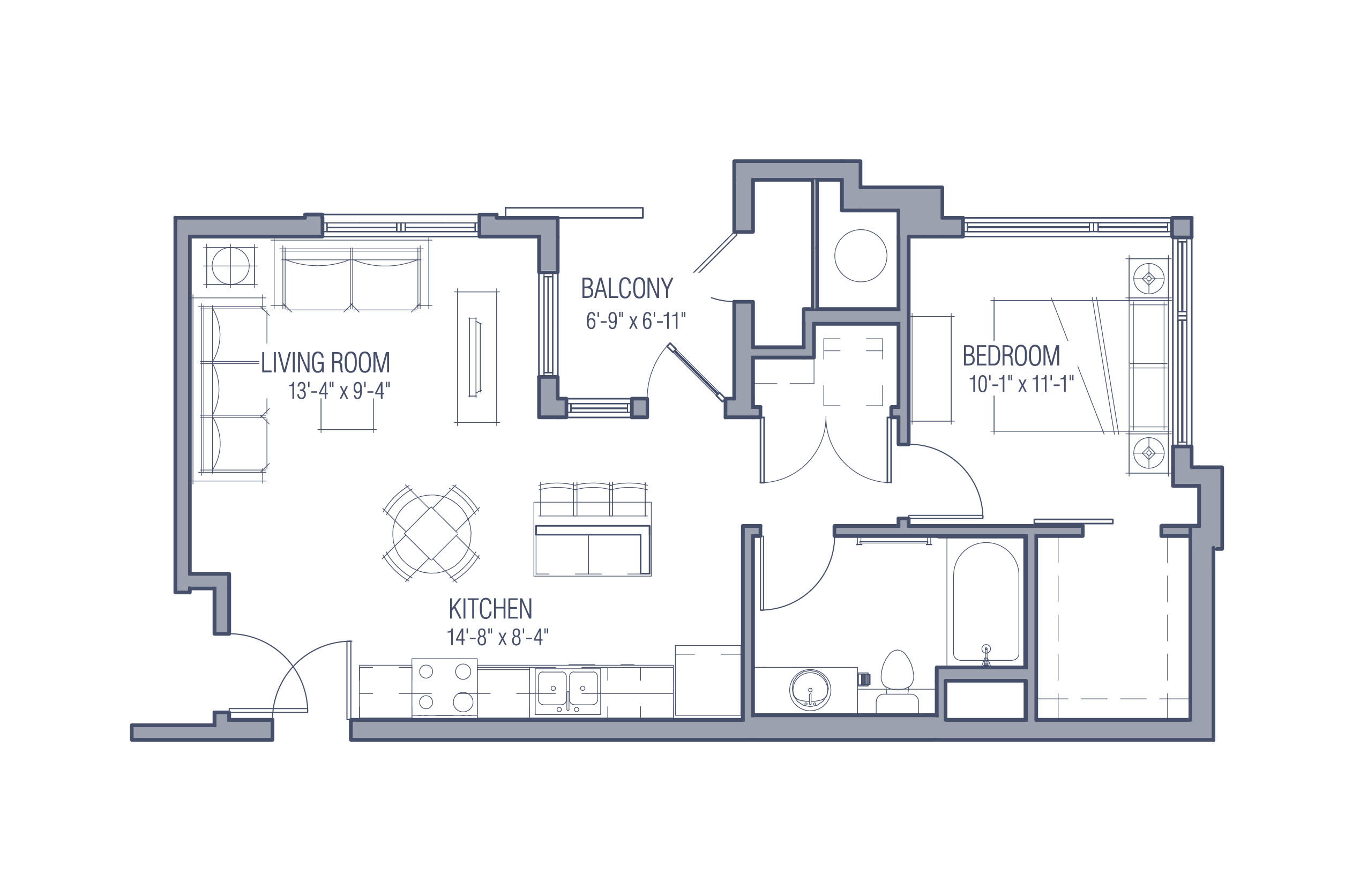 Westend A5 floor plan image - Denver, CO