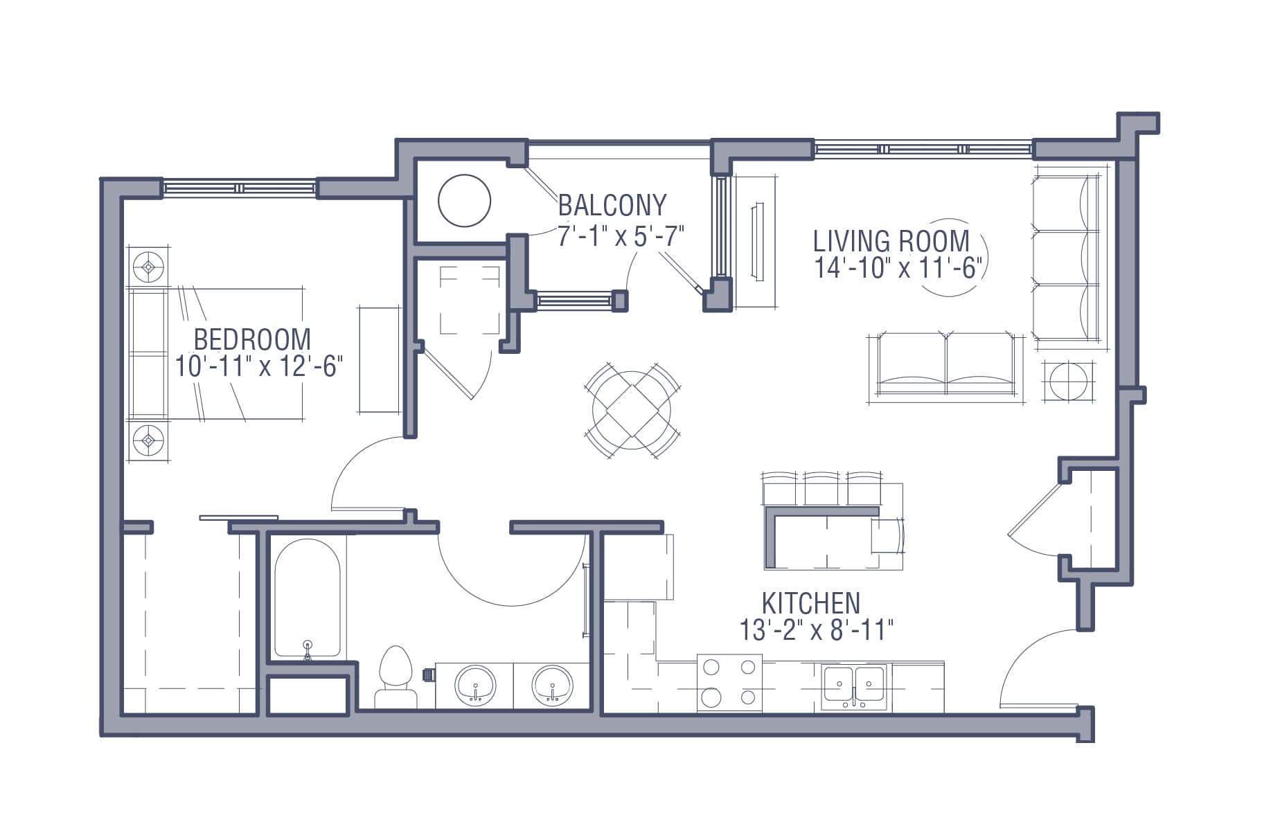 Westend A5 alternate floor plan image - Denver, CO