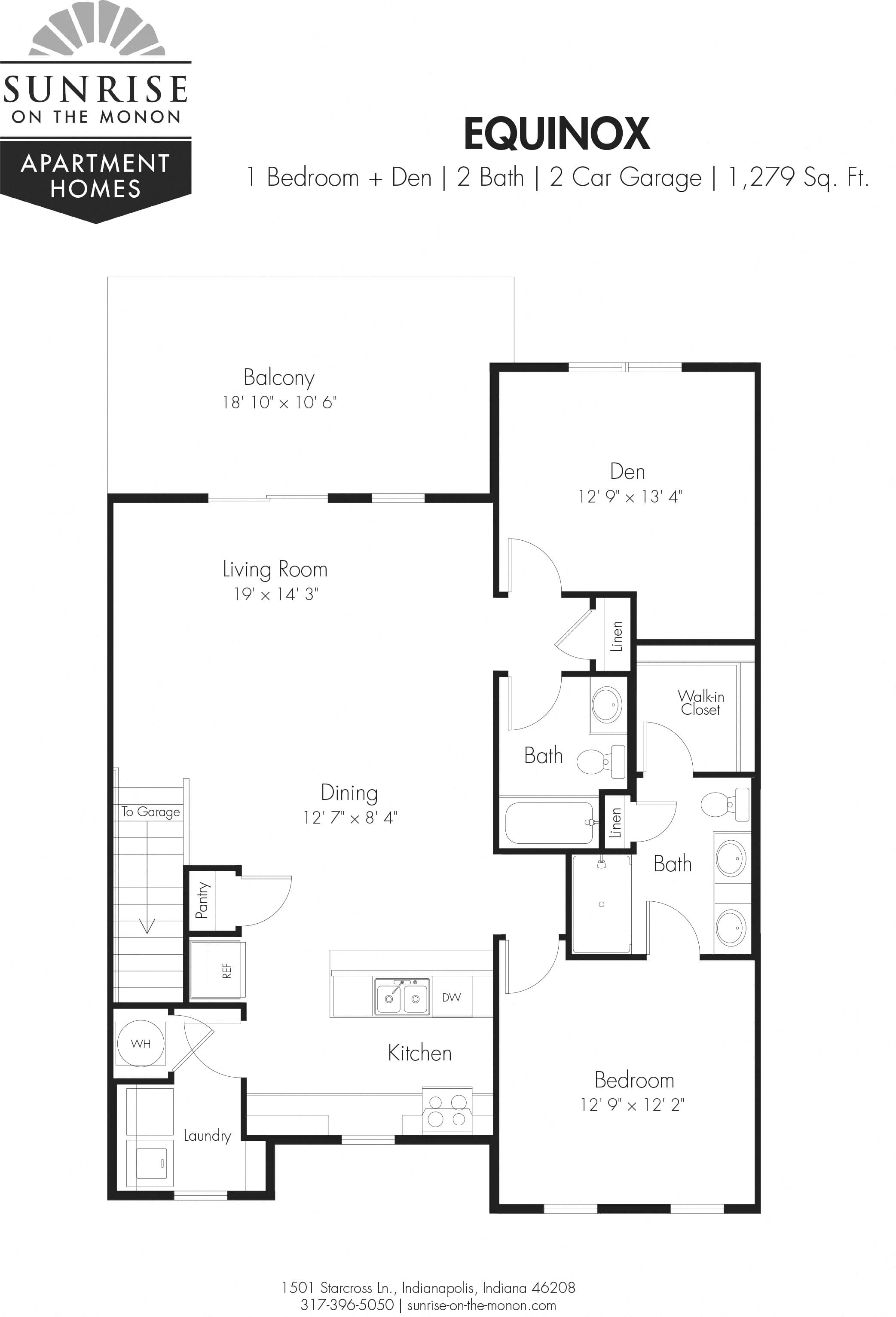 Floor Plans Of Sunrise On The Monon In Indianapolis In