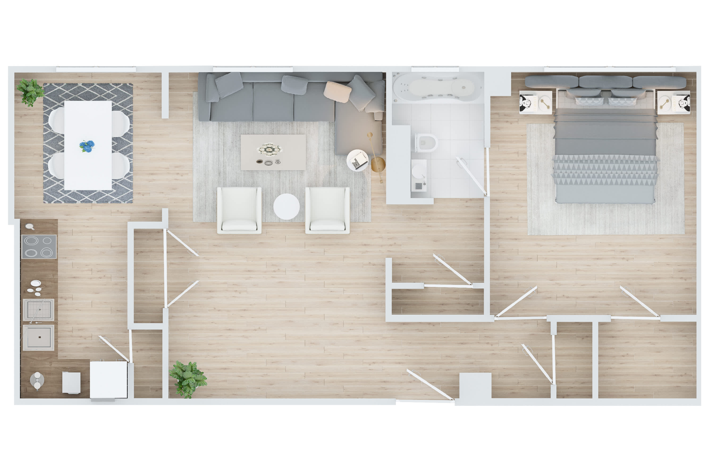 CWE Apartments one-bedroom floor plan image emb 07 final a - St. Louis, MO