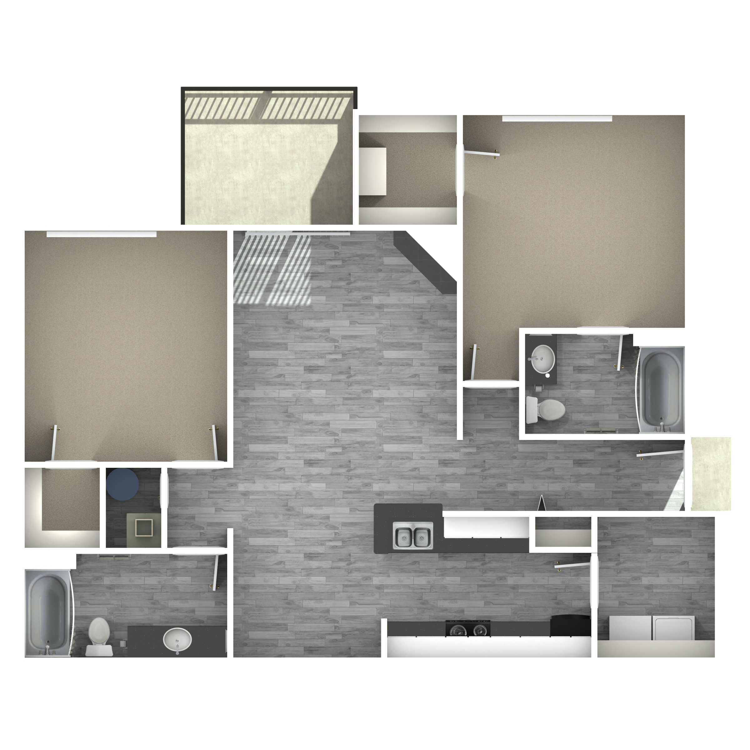 Runaway Bay Apartments Bay floor plan image - Columbus, OH