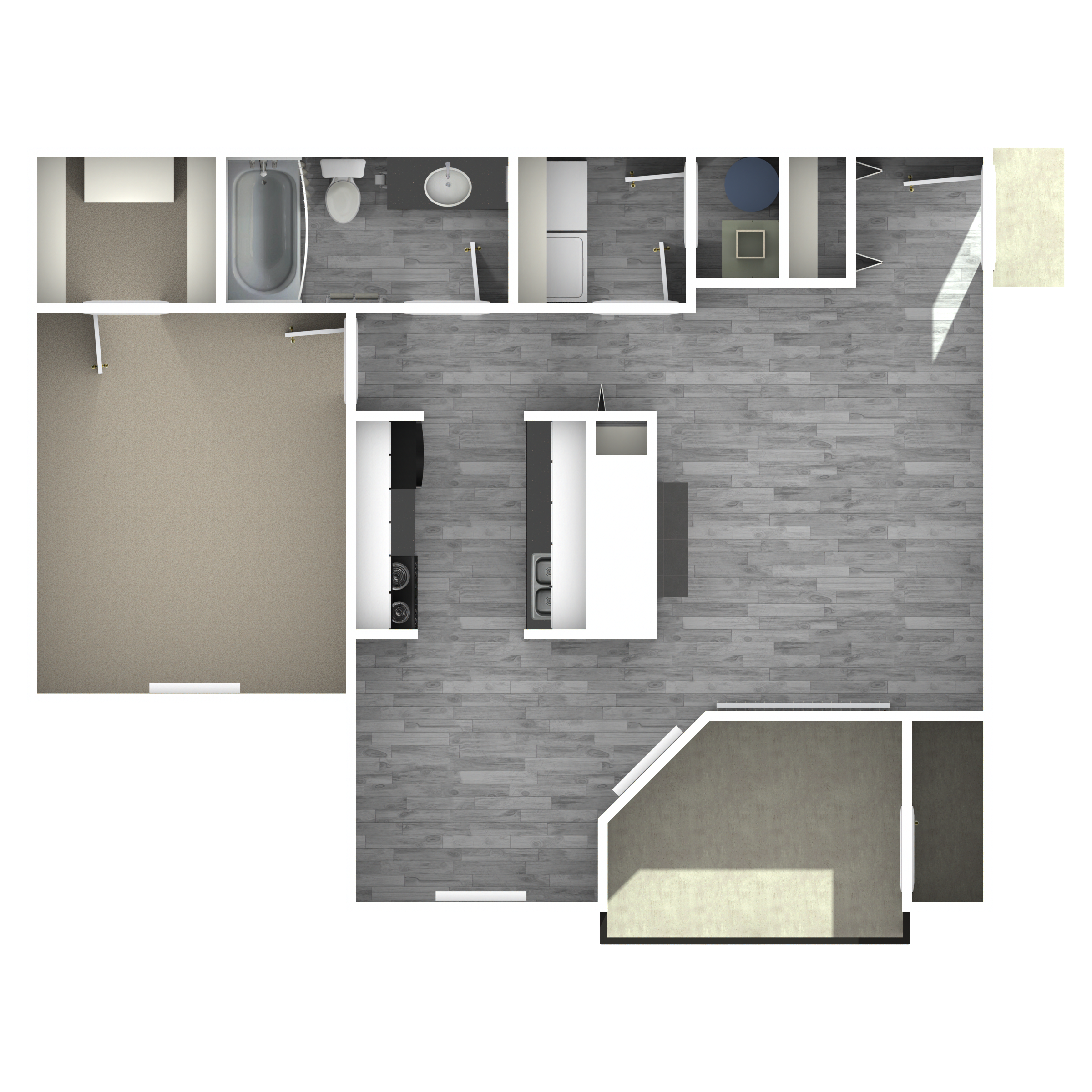 Runaway Bay Apartments Seafarer floor plan image - Columbus, OH