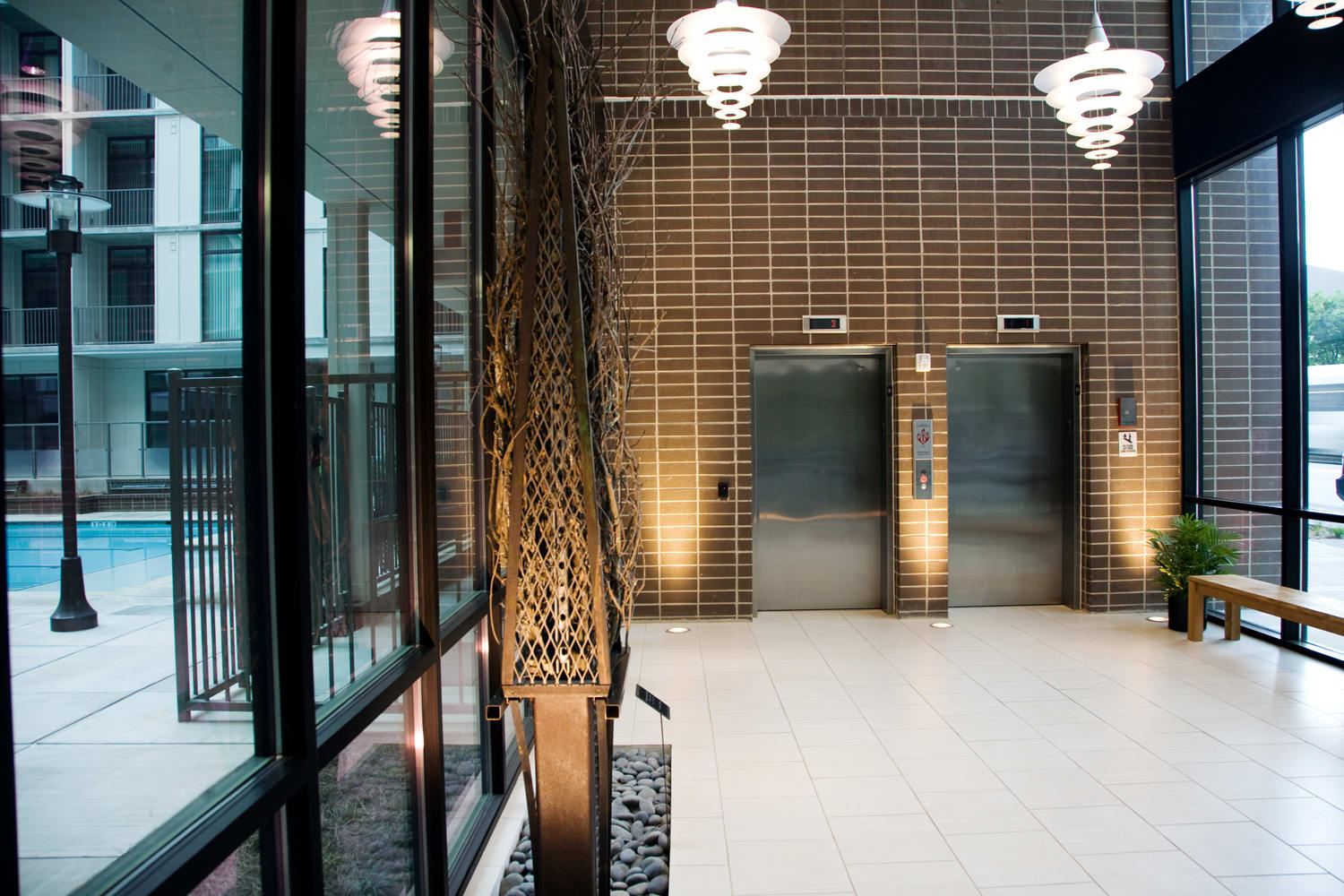 Enjoy the convivence of our elevators on your way home from a long day.