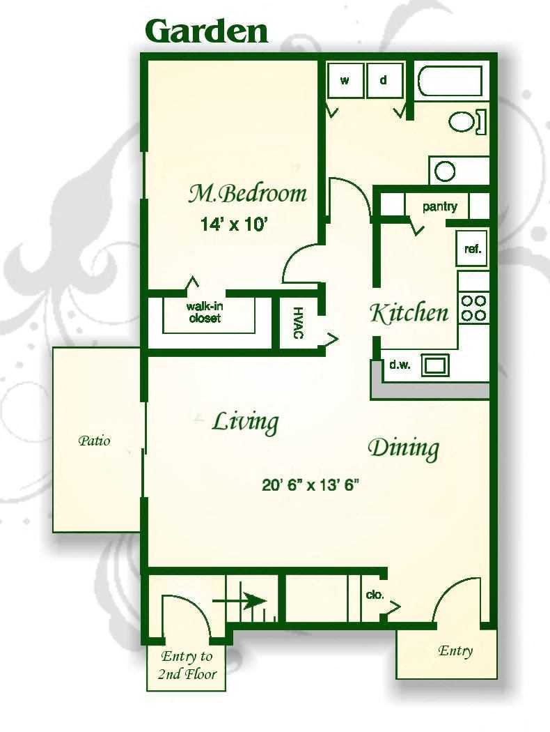 Floor Plans of Lakefield Mews Apartments and Townhomes in Richmond, VA