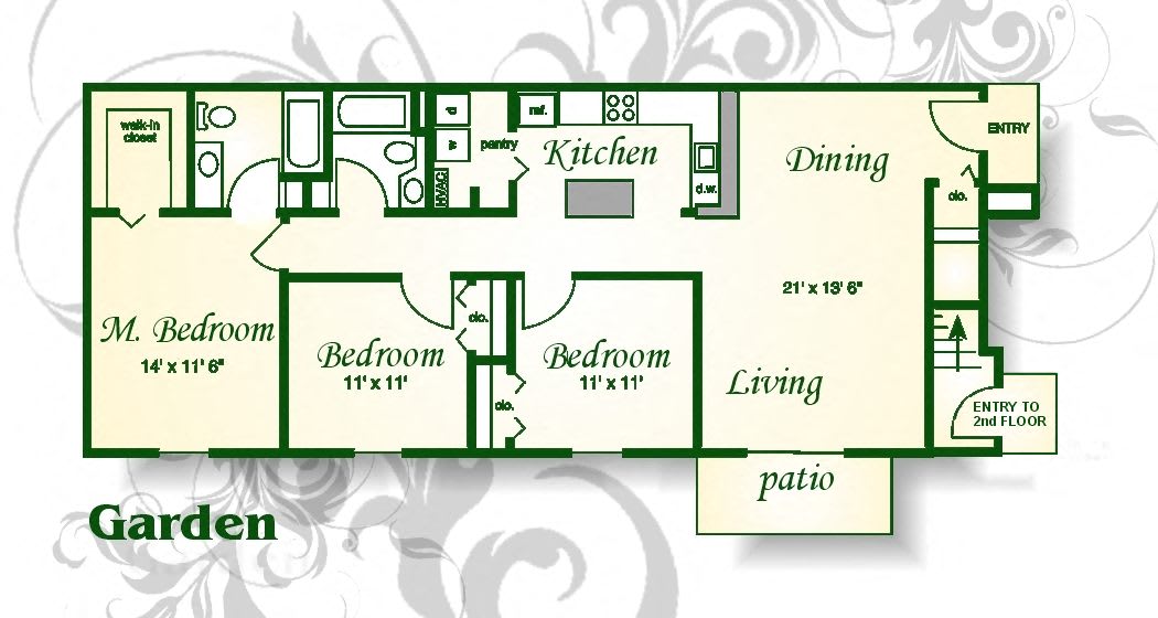 Floor Plans of Lakefield Mews Apartments and Townhomes in Richmond, VA