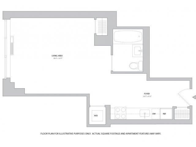 Studio 1 2 3 Bedroom Apartments In Manhattan The Ashley