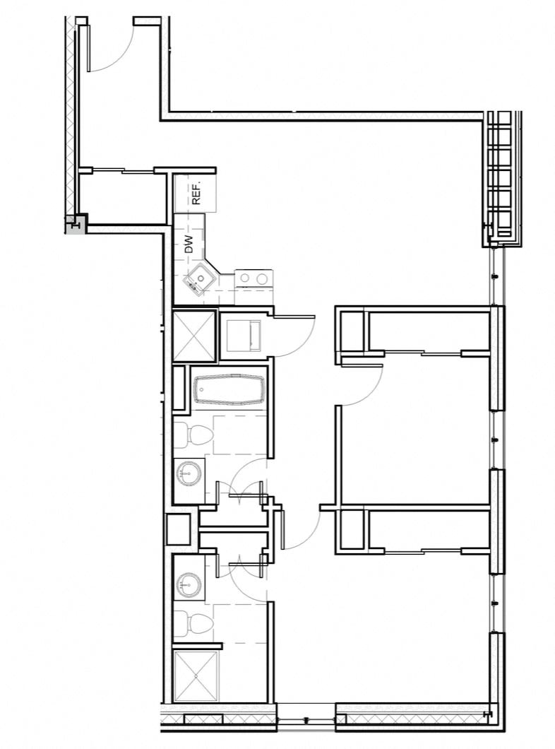 2 Bed 2 Bath 201-601