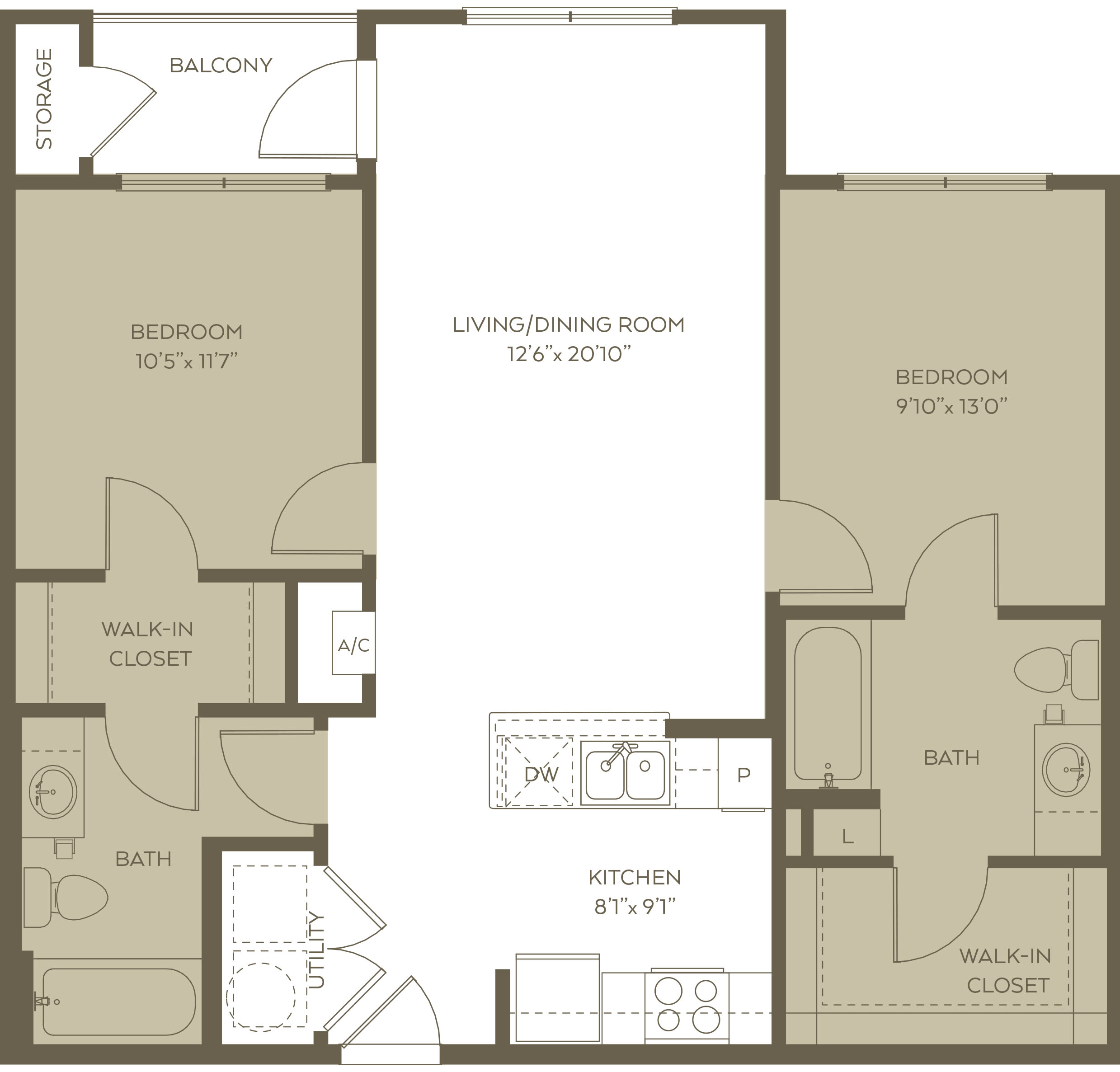 Floor Plans Of 2900 Broadmoor In Fort Worth Tx