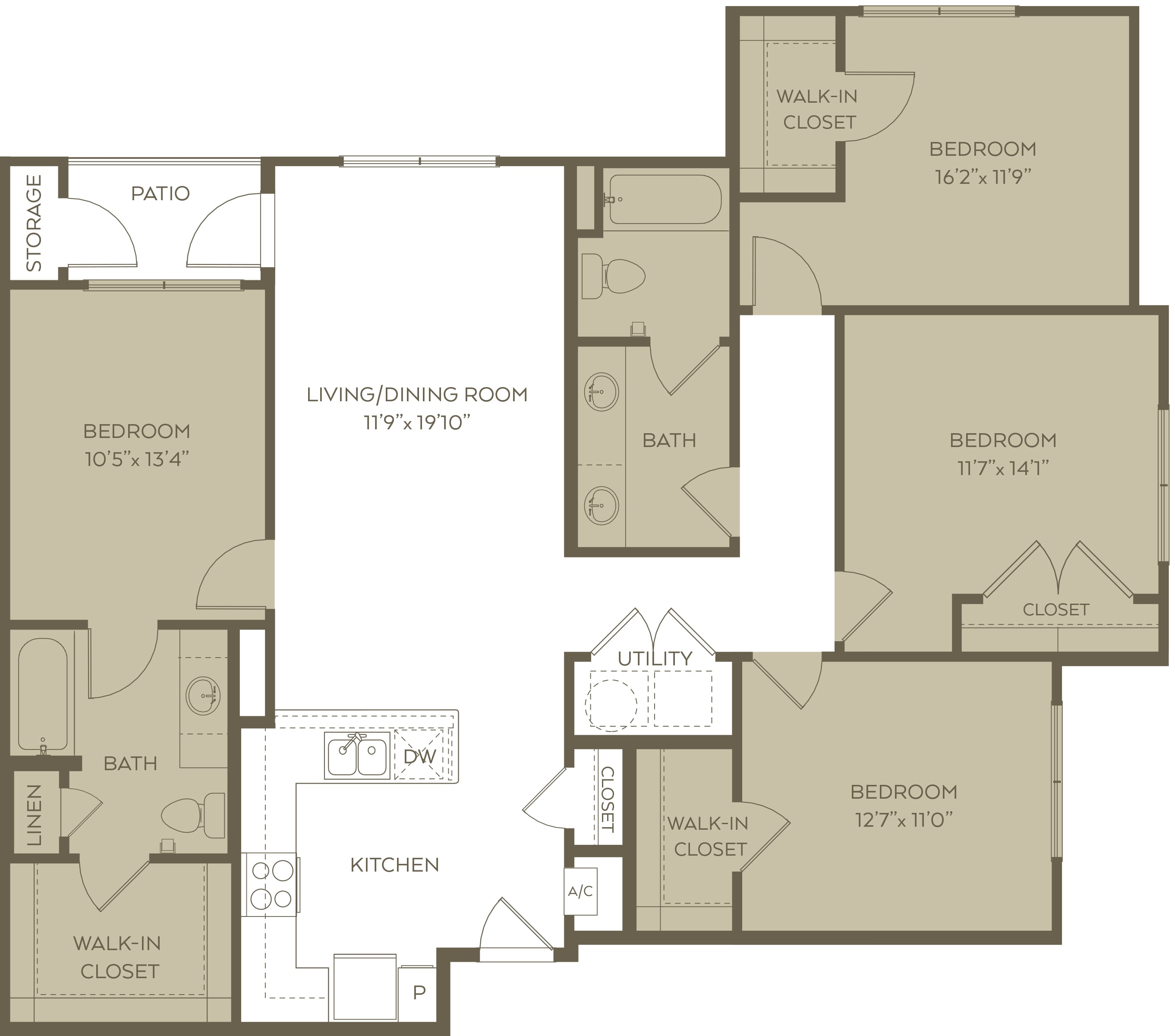 Floor Plans Of 2900 Broadmoor In Fort Worth Tx