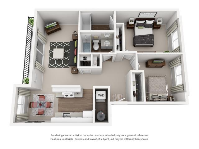 1 2 3 Bedroom Apartments In Old Town Beaverton Or Canyon Park