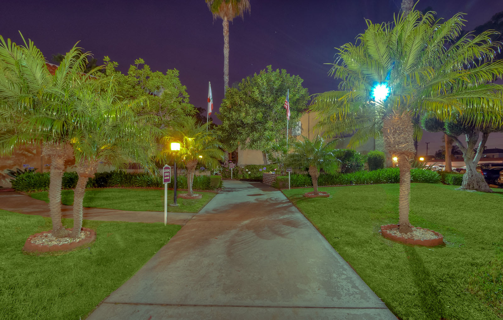 Grande Apartment Homes gardens