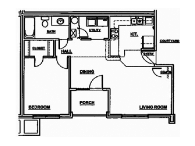 Floor Plans of Magnolia Court in Birmingham AL