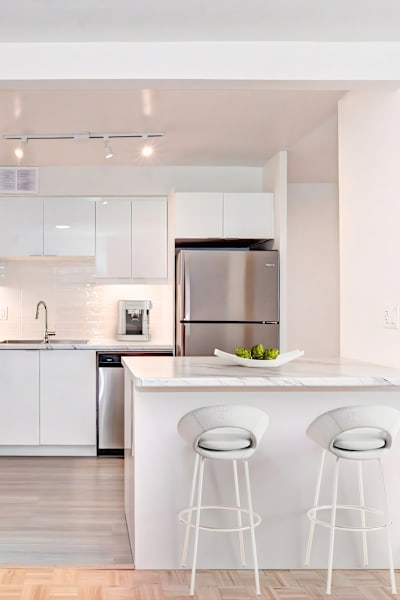 Kitchen in a suite at The Estates