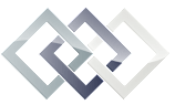 A graphic of overlapping squares and rectangles in shades of gray and white.