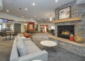 Thumbnail 4 of 25 - Resident Lounge With TV at The Parc at Briargate, Colorado