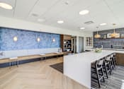 Thumbnail 29 of 37 - Resident lounge with coworking spaces and a full kitchen at 360 State Street, New Haven, CT, 06510