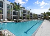Thumbnail 3 of 79 - the saltwater pool with lap lanes at Mira at Palmer Ranch Apartments in Sarasota