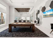 Thumbnail 23 of 79 - a game room with a pool table at Mira at Palmer Ranch in Sarasota