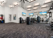 Thumbnail 41 of 79 - Mira fitness center with weights and cardio equipment in a building with large windows in Sarasota