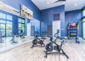 Thumbnail 19 of 23 - Yoga Studio with Spin Bikes at Zeta Luxury Apartments in Sacramento, CA