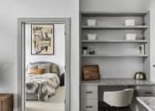 Thumbnail 5 of 33 - built in desk in unit at savor apartments