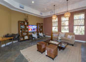 Thumbnail 14 of 25 - Lounge Area With TV at Medici Apartment Homes, Bermuda Dunes, CA, 92203