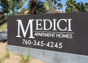 Thumbnail 1 of 25 - Welcoming Property Signage at Medici Apartment Homes, California