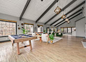 Thumbnail 9 of 66 - Pool table at new community center at Fields at Peachtree Corners, Norcross, 30092