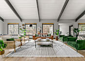 Thumbnail 4 of 66 - New community center and resident lounge area at Fields at Peachtree Corners, Norcross, 30092