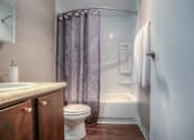 Thumbnail 8 of 11 - Bathroom With Bathtub at Hangar 128 Apartments, Everett, Washington