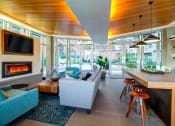 Thumbnail 43 of 51 - Club Room With Large Screen Tvs And A Fireplace at Equinox, Washington