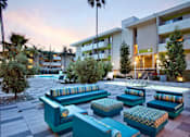 Thumbnail 16 of 24 - Outdoor courtyard with fire pit at The Chadwick, California