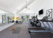Thumbnail 13 of 13 - One-BR Apartments In Livermore, CA - Autumn Springs - Fitness Center Equipped With Cardio Machines, Yoga Balls, Weighted Workout Balls, TV, Ceiling Fan, And Full Body Mirror
