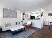 Thumbnail 2 of 13 - Two-BR Apartments In Livermore, CA - Autumn Springs - Living Room With Modern-Wood Flooring, Direct Access To Kitchen And Washer/Dryer Unit