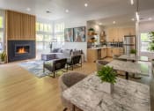 Thumbnail 19 of 38 - the preserve at ballantyne commons living room and kitchen at Arbor Heights, Oregon, 97224