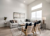 Thumbnail 6 of 54 - Living room w/ couch at Banner Hill, Utah, 84065