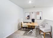 Thumbnail 7 of 30 - Office desk and chairs